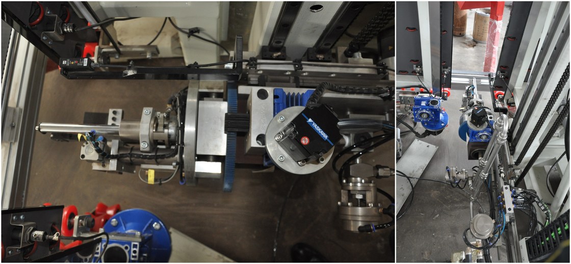 मैक्स ग्लास Szie 2500 * 4500mm वर्टिकल इंसुलेटिंग ग्लास मशीन / डबल ग्लास मशीन सीलिंग रोबोट