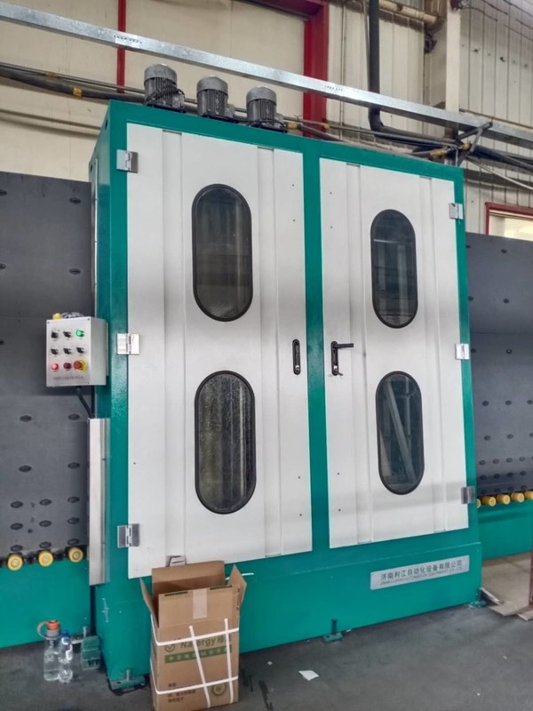 इन्सुलेट ग्लास के लिए स्वचालित ऊर्ध्वाधर और क्षैतिज वॉशर और सीलेंट-फैलाने वाली मशीन